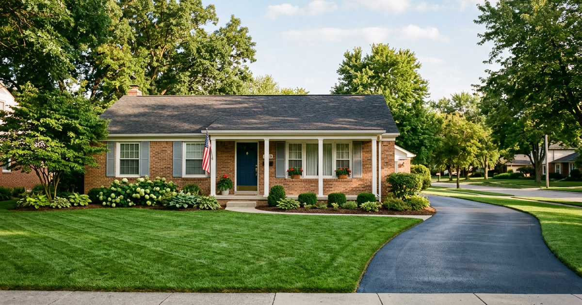Well-maintained Michigan property exterior